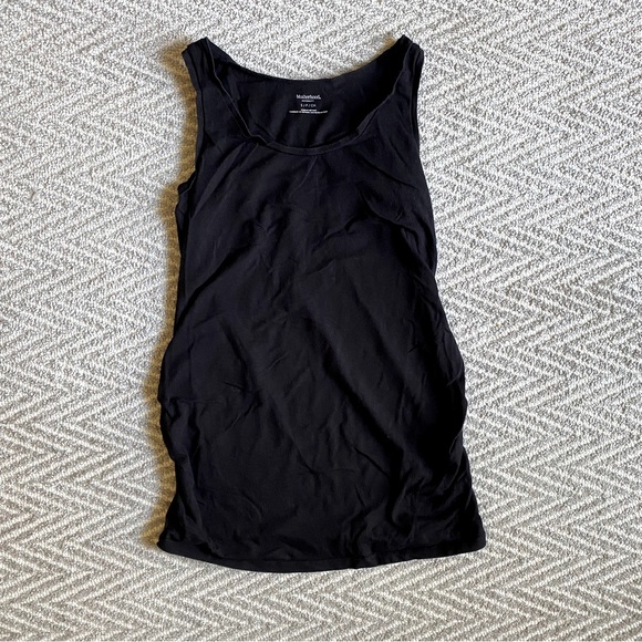 3/$15!💗 Basic black Motherhood Maternity tank, S - Picture 1 of 2
